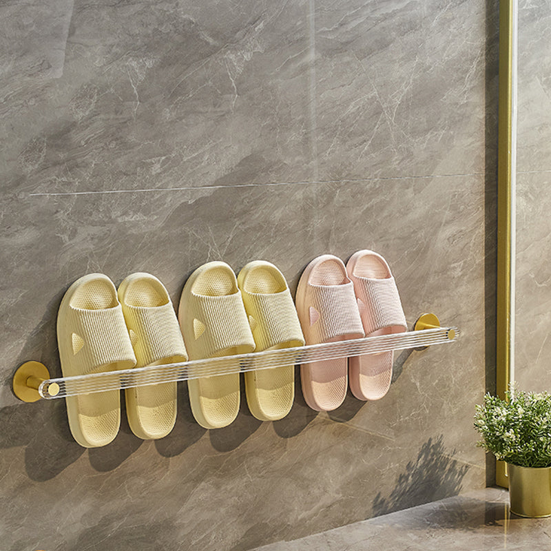 Lisslune | Modern Bathroom Accessory Set made of Gold Metal and Acrylic Bath Accessory Set