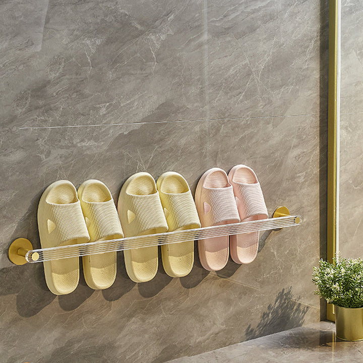 Lisslune | Modern Bathroom Accessory Set made of Gold Metal and Acrylic Bath Accessory Set
