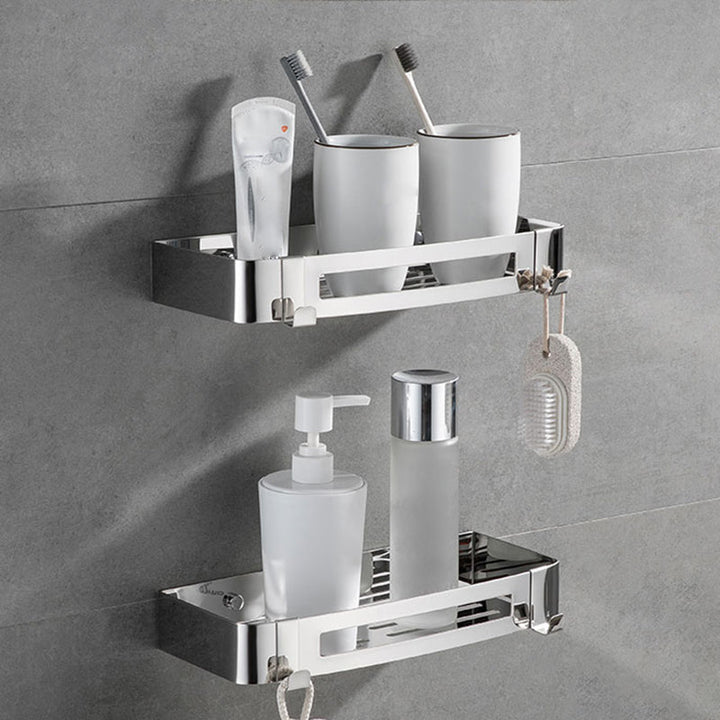 Lisslune | Modern Bathroom Accessories Hardware Set Silver Bathroom Hardware Set