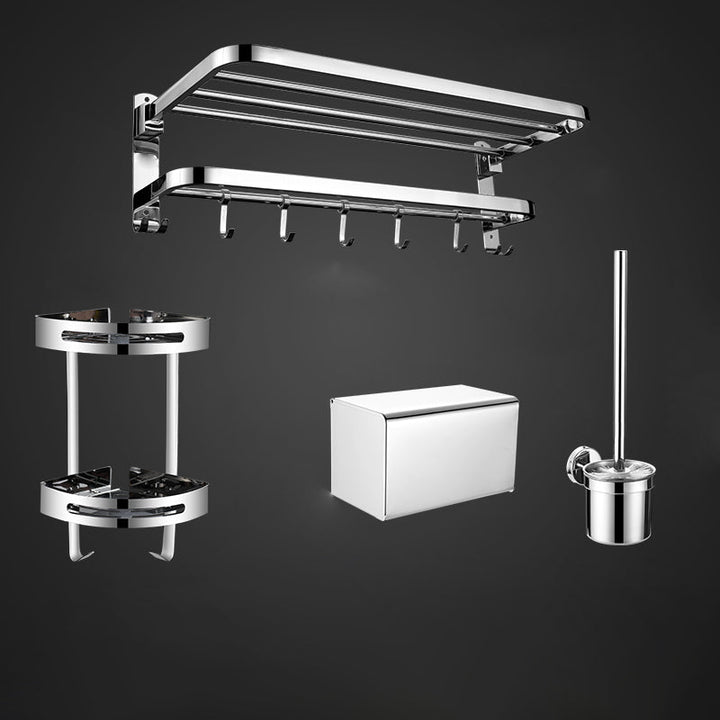 Lisslune | Contemporary Metal Bathroom Accessories Single Piece or as Set with Paper Holder