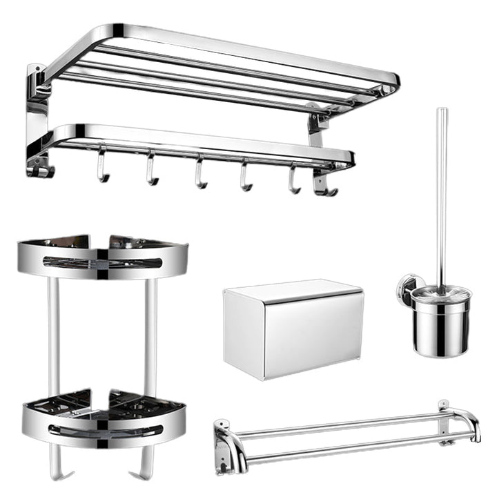 Lisslune | Contemporary Metal Bathroom Accessories Single Piece or as Set with Paper Holder