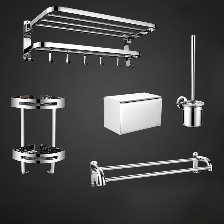 Lisslune | Contemporary Metal Bathroom Accessories Single Piece or as Set with Paper Holder