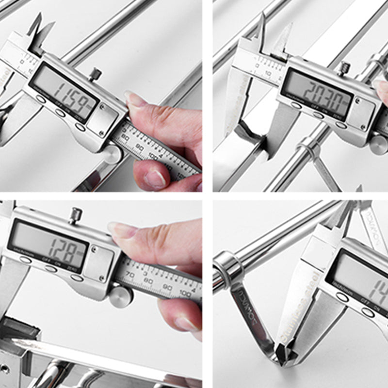 Lisslune | Contemporary Metal Bathroom Accessories Single Piece or as Set with Paper Holder