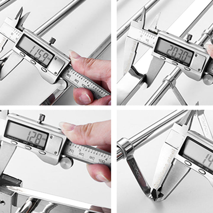 Lisslune | Contemporary Metal Bathroom Accessories Single Piece or as Set with Paper Holder