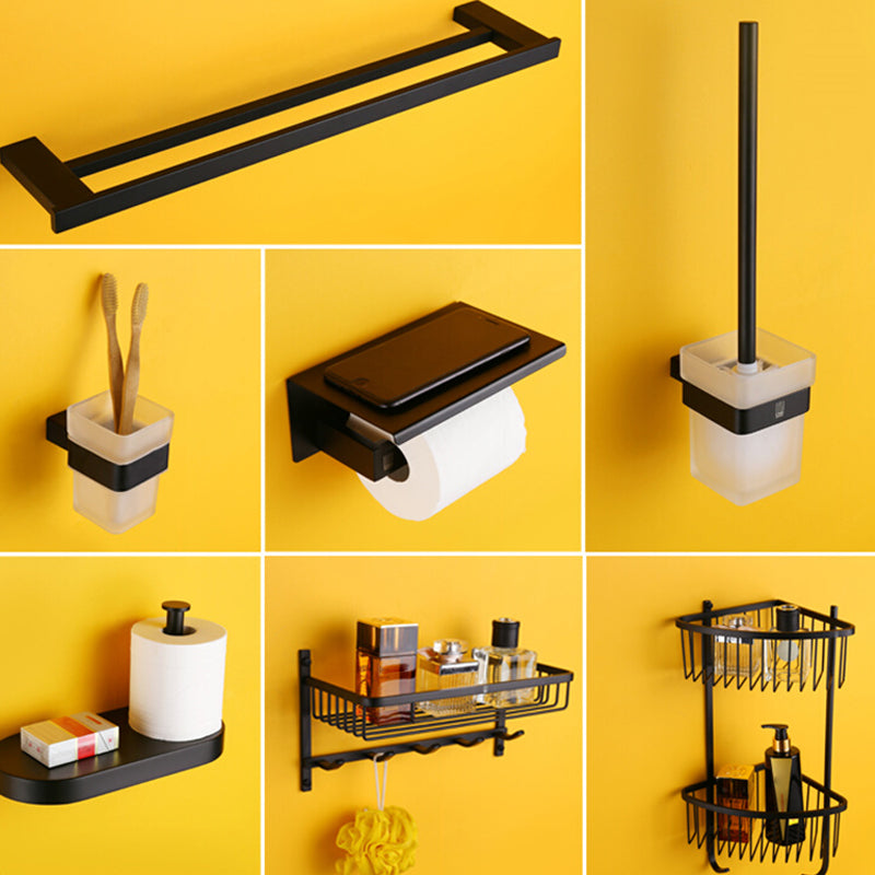 Lisslune | Modern Bathroom Accessories Hardware Set Black Bathroom Accessories Hardware Set