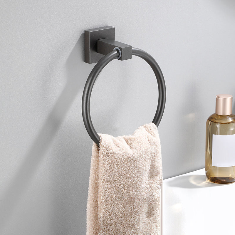 Lisslune | Modern Bathroom Accessories Hardware Set Gray Bathroom Hardware Set