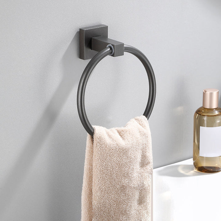 Lisslune | Modern Bathroom Accessories Hardware Set Gray Bathroom Hardware Set