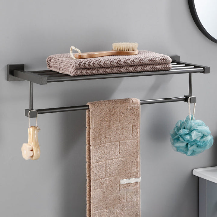 Lisslune | Modern Bathroom Accessories Hardware Set Gray Bathroom Hardware Set