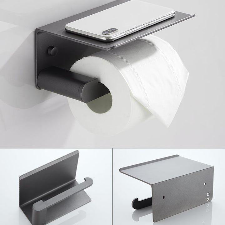 Lisslune | Modern Bathroom Accessories Hardware Set Gray Bathroom Hardware Set