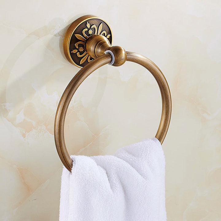 Lisslune | Traditional Bathroom Accessory Hardware Set Brass Bathroom Hardware
