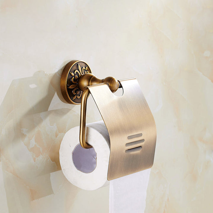Lisslune | Traditional Bathroom Accessory Hardware Set Brass Bathroom Hardware