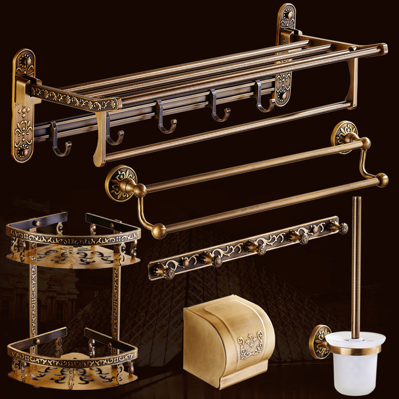 Lisslune | Traditional Bathroom Accessory Hardware Set Brass Bathroom Hardware