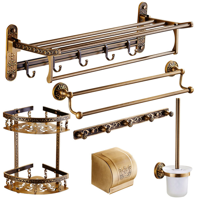 Lisslune | Traditional Bathroom Accessory Hardware Set Brass Bathroom Hardware