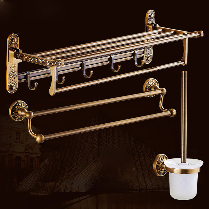 Lisslune | Traditional Bathroom Accessory Hardware Set Brass Bathroom Hardware