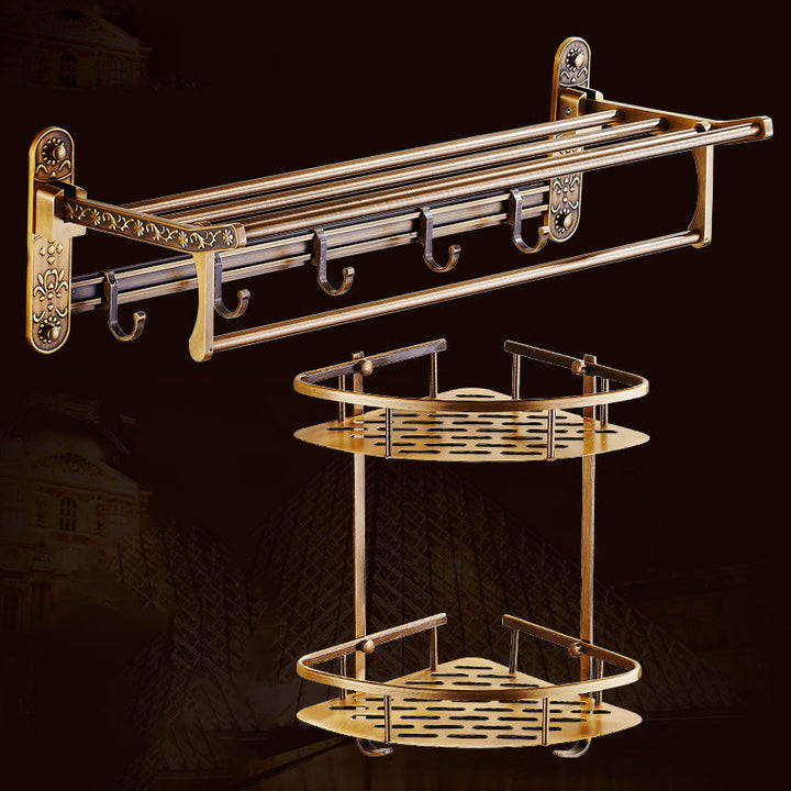 Lisslune | Traditional Bathroom Accessory Hardware Set Brass Bathroom Hardware