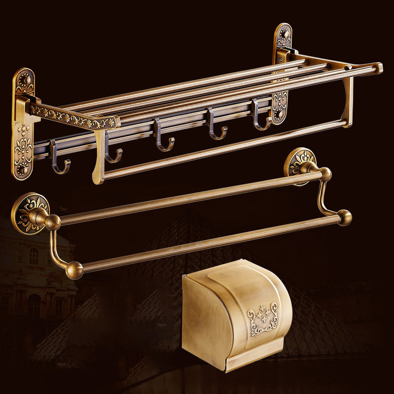 Lisslune | Traditional Bathroom Accessory Hardware Set Brass Bathroom Hardware