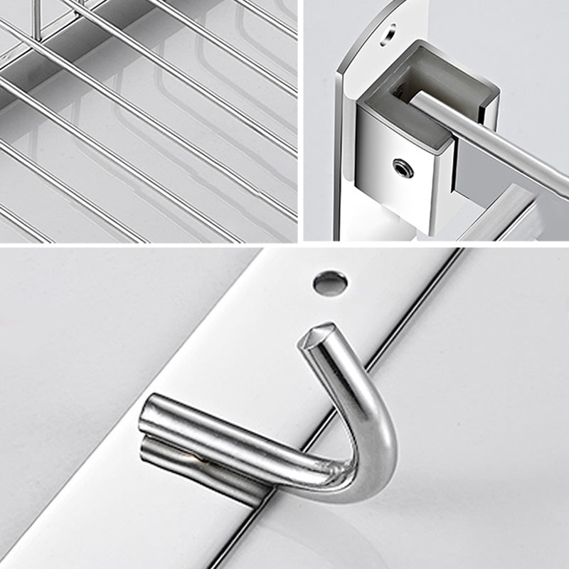 Lisslune | Modern Bathroom Accessories Hardware Set Silver Bathroom Hardware
