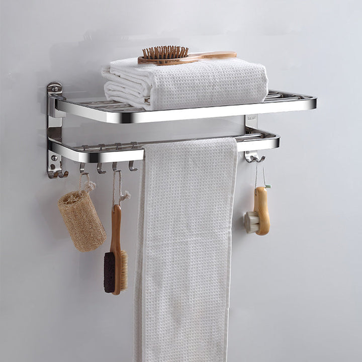 Lisslune | Modern Bathroom Accessories Hardware Set Silver Bathroom Hardware
