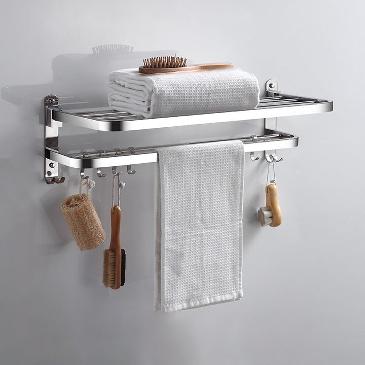 Lisslune | Modern Bathroom Accessories Hardware Set Silver Bathroom Hardware