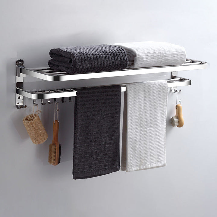 Lisslune | Modern Bathroom Accessories Hardware Set Silver Bathroom Hardware