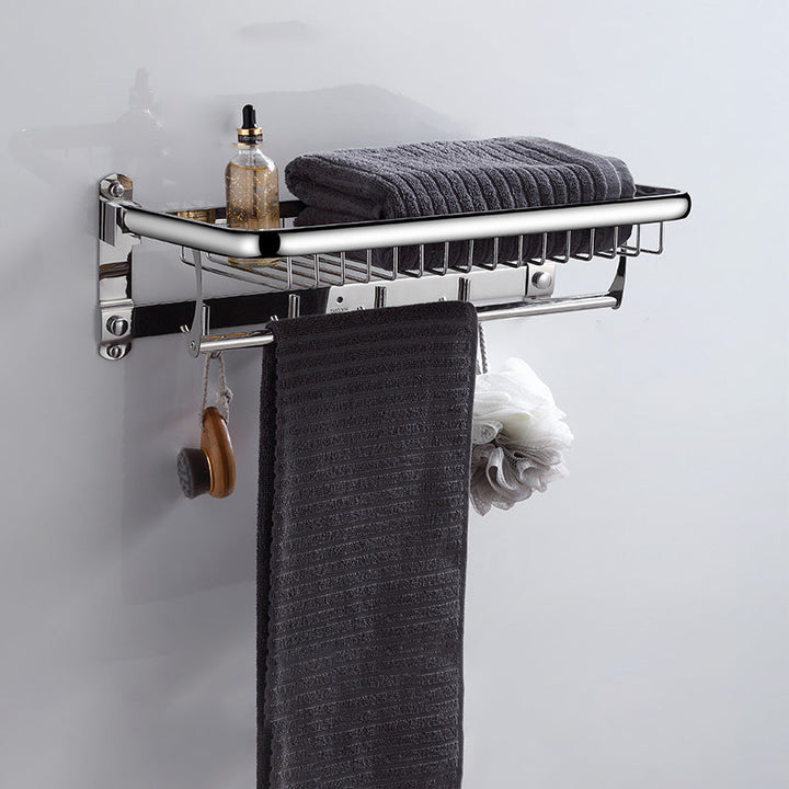 Lisslune | Modern Bathroom Accessories Hardware Set Silver Bathroom Hardware