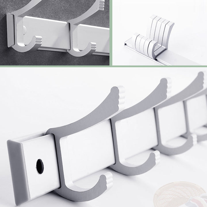 Lisslune | Contemporary silver metal bathroom accessory set with towel holder