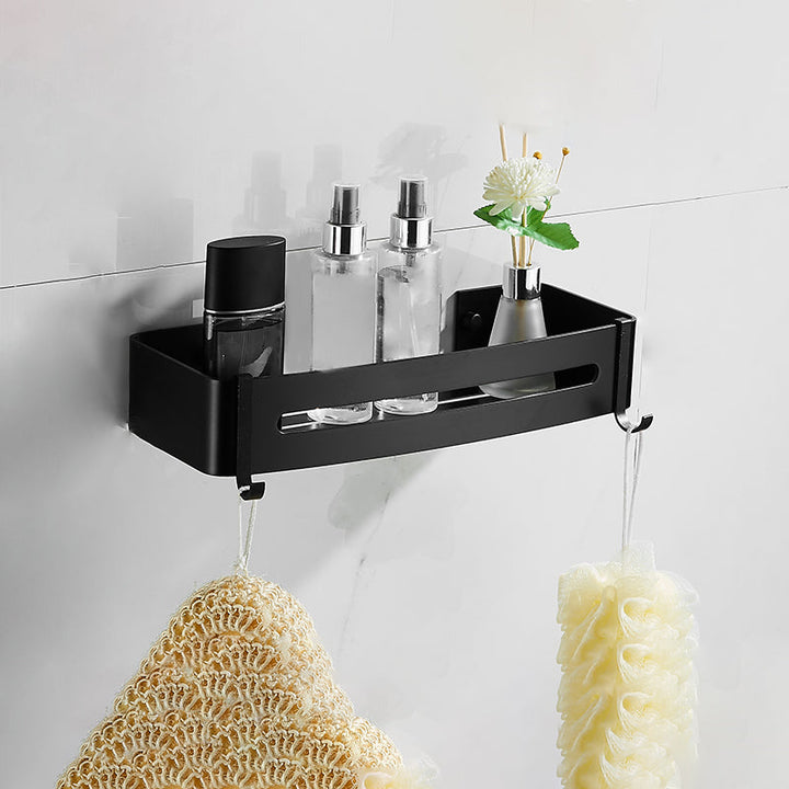 Lisslune | Contemporary Metal Bathroom Accessories Hardware Set with Bathroom Shelf