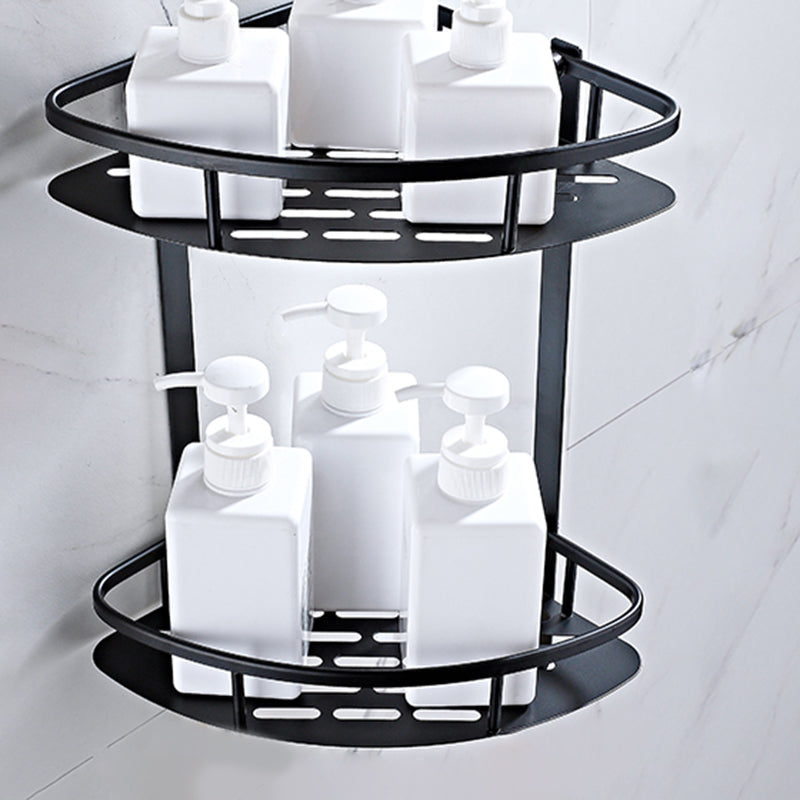 Lisslune | Contemporary Metal Bathroom Accessories Hardware Set with Bathroom Shelf