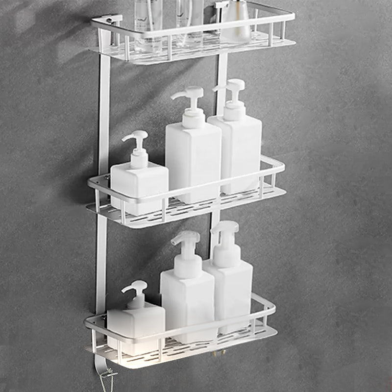 Lisslune | Contemporary Metal Bathroom Accessories Hardware Set with Bathroom Shelf