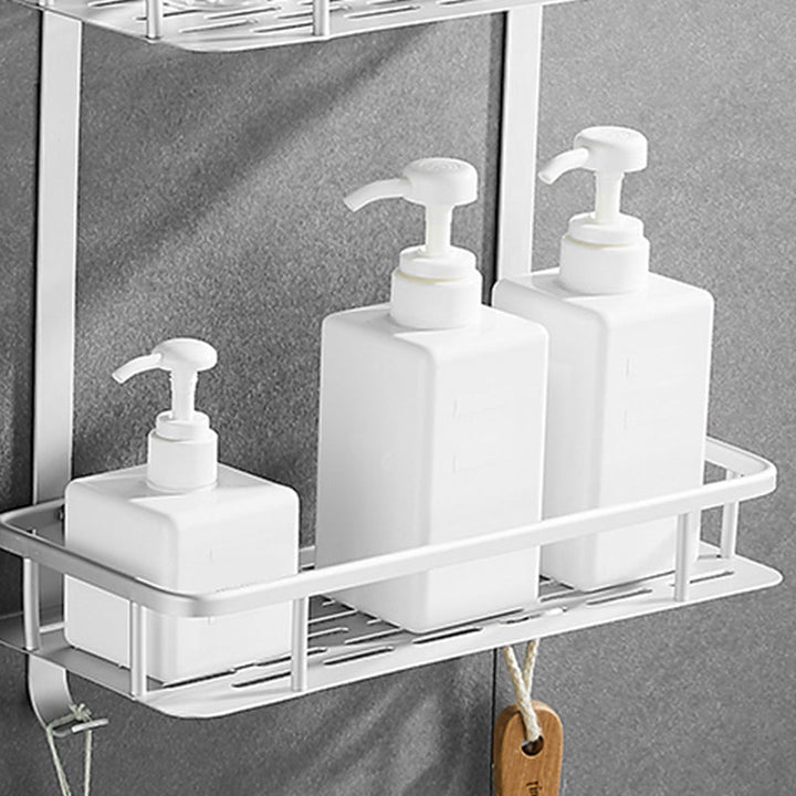 Lisslune | Contemporary Metal Bathroom Accessories Hardware Set with Bathroom Shelf