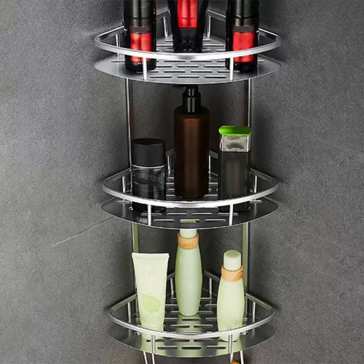 Lisslune | Contemporary Metal Bathroom Accessories Hardware Set with Bathroom Shelf