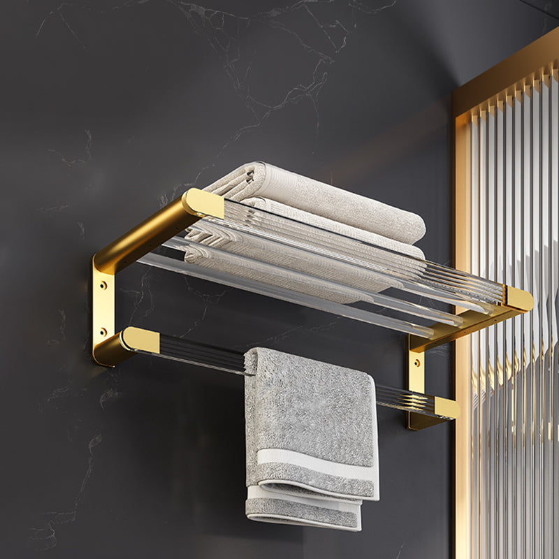 Lisslune | 6-piece bathroom accessory set made of gold-colored metal bathroom hardware set
