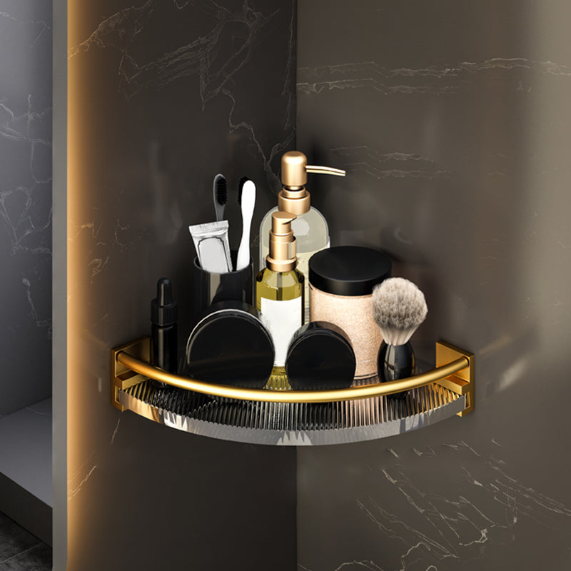 Lisslune | 6-piece bathroom accessory set made of gold-colored metal bathroom hardware set