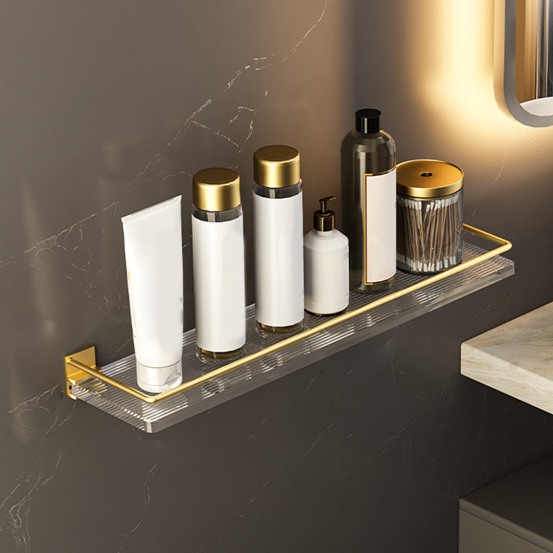 Lisslune | 6-piece bathroom accessory set made of gold-colored metal bathroom hardware set
