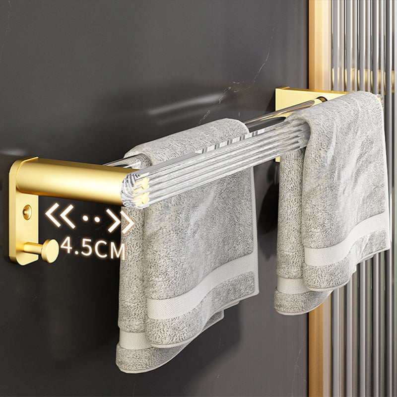 Lisslune | 6-piece bathroom accessory set made of gold-colored metal bathroom hardware set