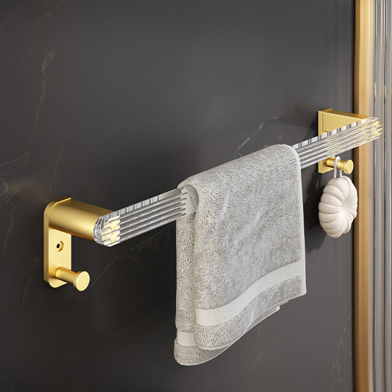 Lisslune | 6-piece bathroom accessory set made of gold-colored metal bathroom hardware set