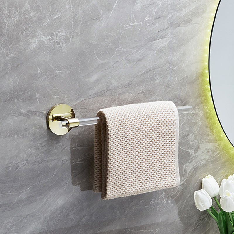 Lisslune | 6-piece bathroom accessory set made of gold-colored metal bathroom hardware set