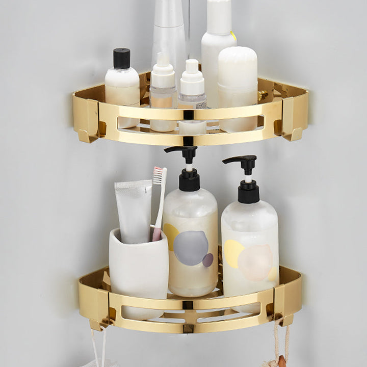 Lisslune | Modern Bathroom Accessory Mounting Kit Gold Bathroom Hardware