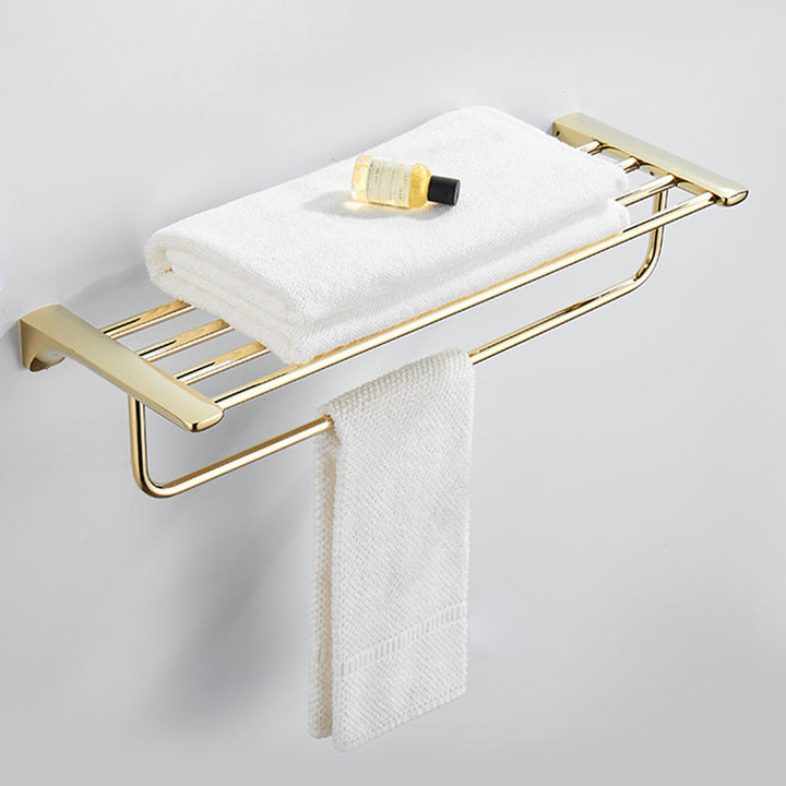 Lisslune | Modern Bathroom Accessory Mounting Kit Gold Bathroom Hardware
