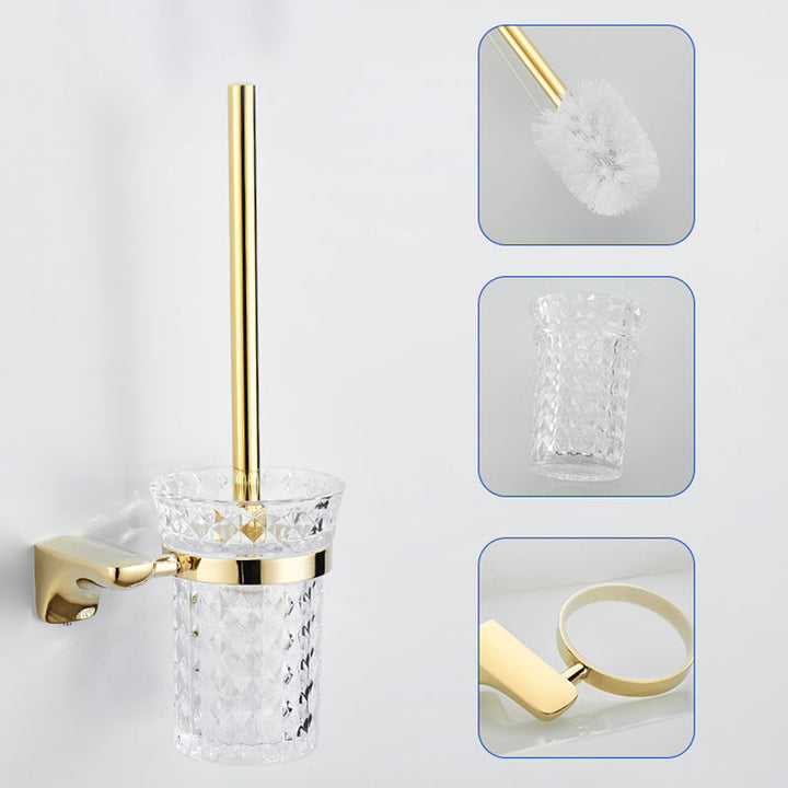 Lisslune | Modern Bathroom Accessory Mounting Kit Gold Bathroom Hardware