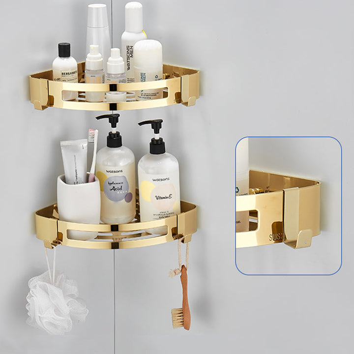 Lisslune | Modern Bathroom Accessory Mounting Kit Gold Bathroom Hardware