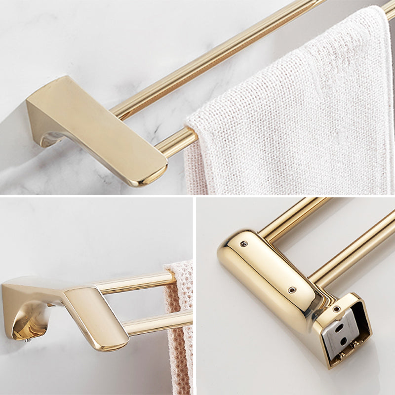 Lisslune | Modern Bathroom Accessory Mounting Kit Gold Bathroom Hardware