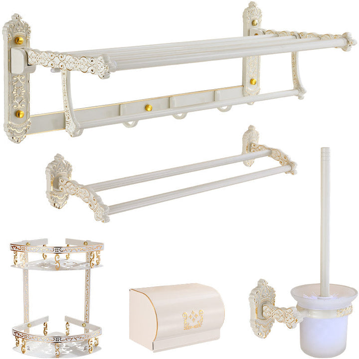 Lisslune | Traditional Metal Bathroom Accessories Hardware Set with Paper Holder