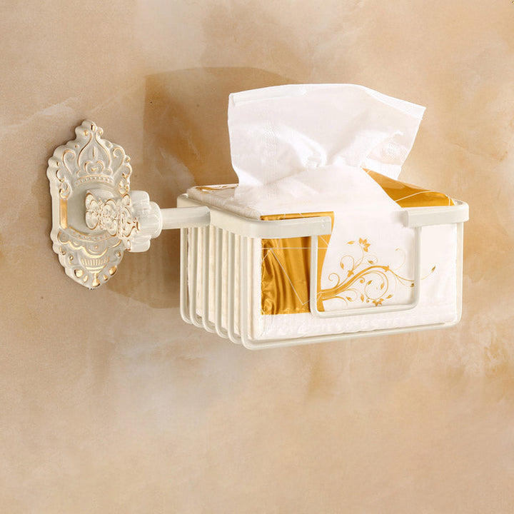 Lisslune | Traditional Metal Bathroom Accessories Hardware Set with Paper Holder