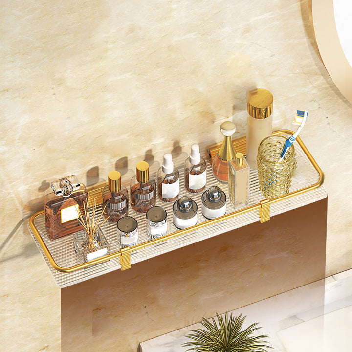 Lisslune | Modern 7-piece Bathroom Accessory Set Metal Bathroom Set in Gold