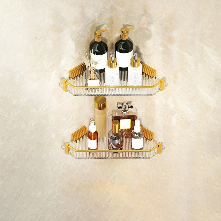 Lisslune | Modern 7-piece Bathroom Accessory Set Metal Bathroom Set in Gold