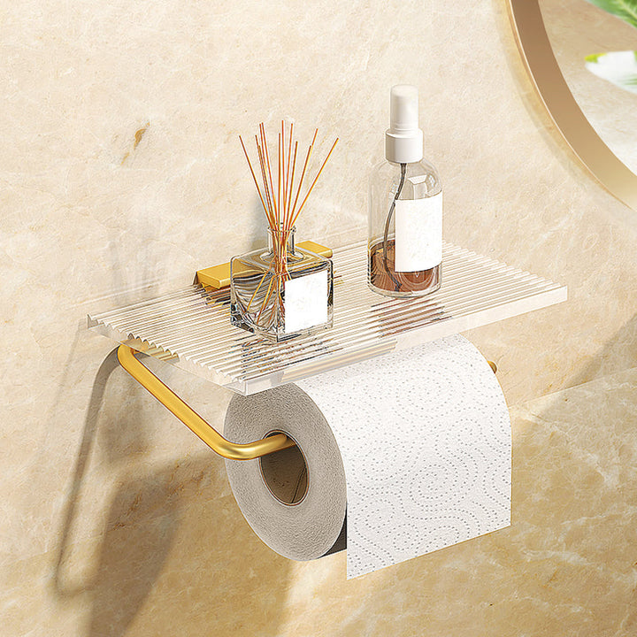 Lisslune | Modern 7-piece Bathroom Accessory Set Metal Bathroom Set in Gold