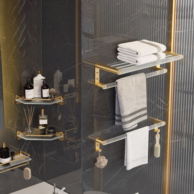 Lisslune | 6-piece Bathroom Set Aluminum and Acrylic Bathroom Accessories Hardware Set