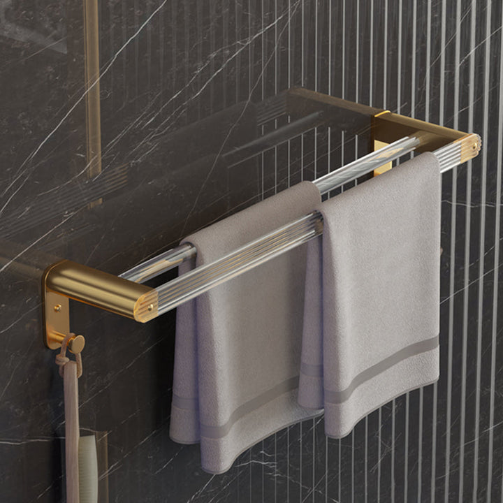 Lisslune | 6-piece Bathroom Set Aluminum and Acrylic Bathroom Accessories Hardware Set