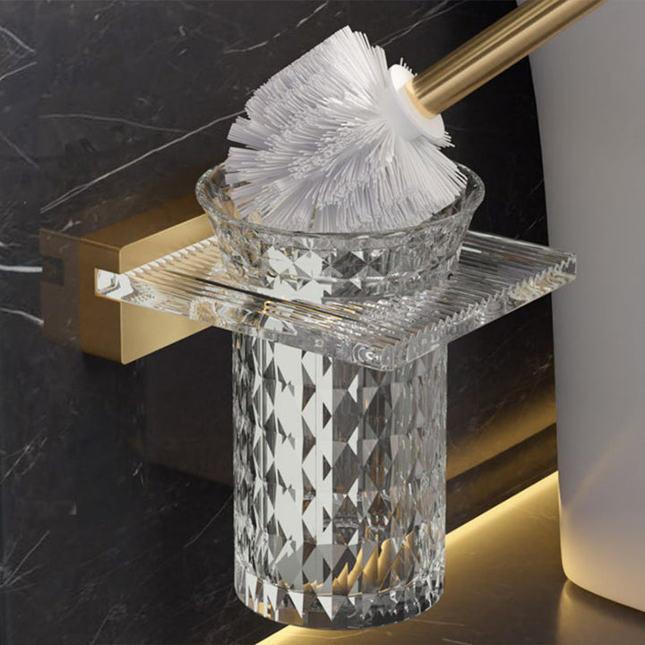 Lisslune | 6-piece Bathroom Set Aluminum and Acrylic Bathroom Accessories Hardware Set